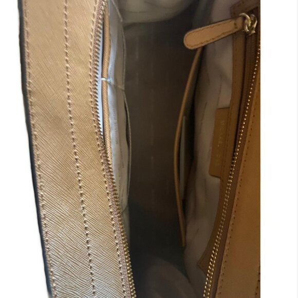 Michael Kors Quinn brown logo satchel MSRP $378 - Picture 6 of 8